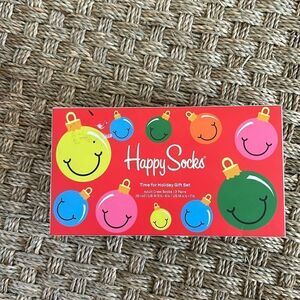 Happy Socks Holiday Classic Gift Set of 3 Crew socks, W 5.1/2-9.1/2 M 5-…